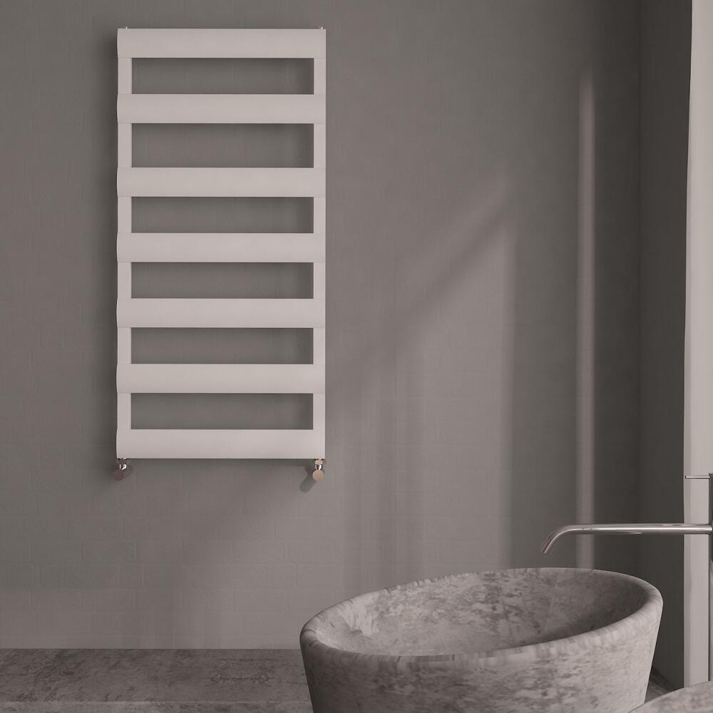 Gradus Designer Handdoekradiator Aluminium Wit 429 Watt 119 x 50 x36 cm