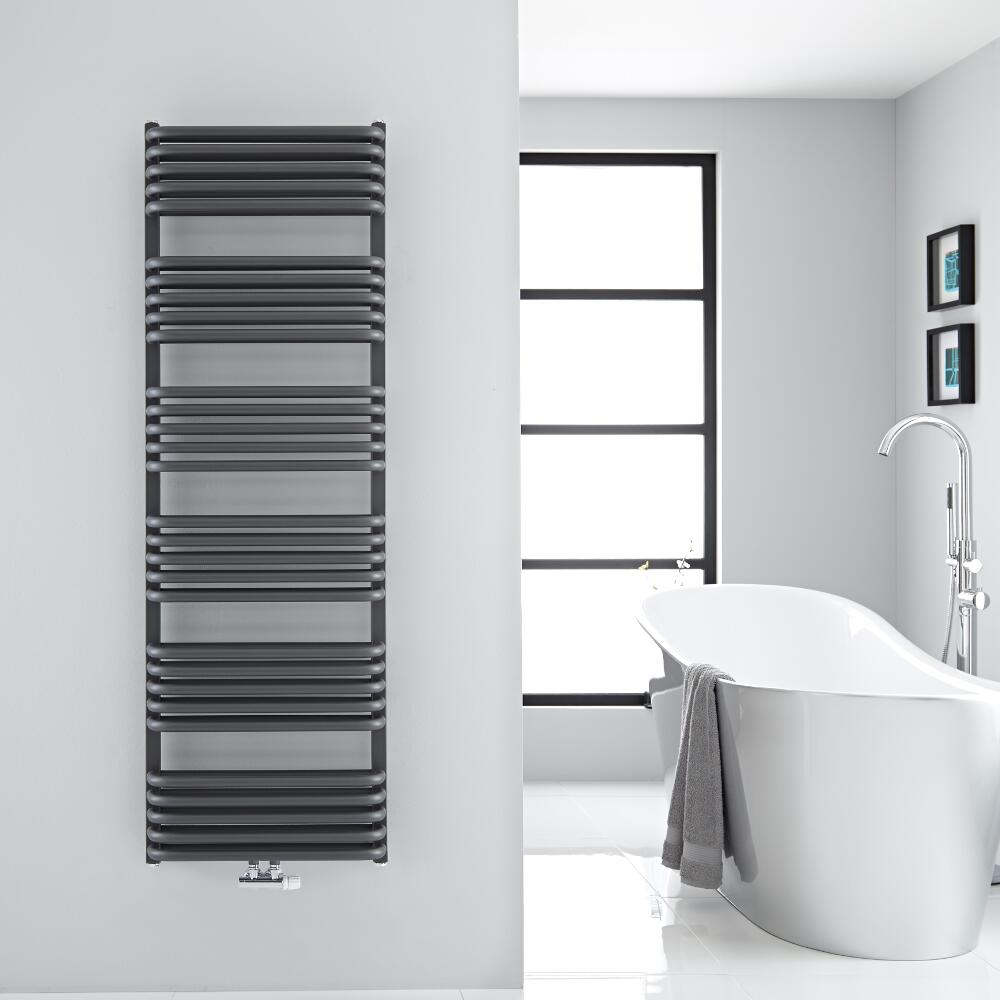 Arch Gebogen Handdoekradiator Antraciet 153,3cm x 50cm x 10,1cm 1524 Watt