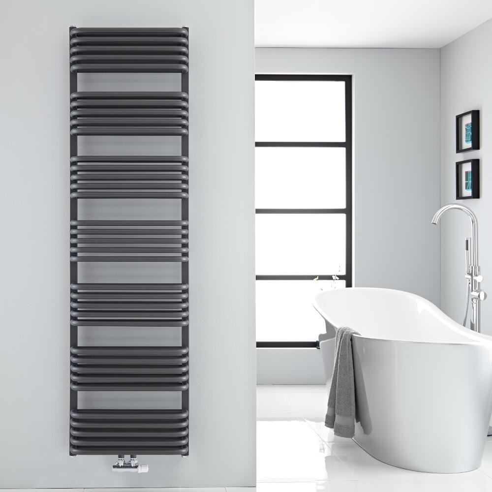 Arch Gebogen Handdoekradiator Antraciet 180cm x 50cm x 10,1cm 1740 Watt