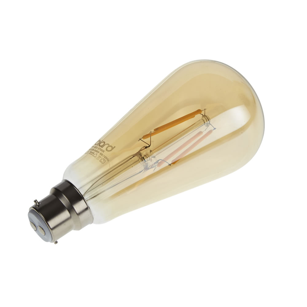 Biard 6 x LED Retro Gloeilamp Gouden Tint Dimbaar 6W B22