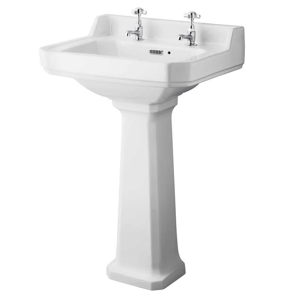 Richmond Wastafel - 56cm & Toilet excl. Reservoir en Keuze Toiletzitting