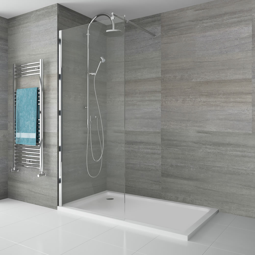 Pearlstone Douchebak Acryl Rechthoek Wit 120cm x 70cm x 4cm