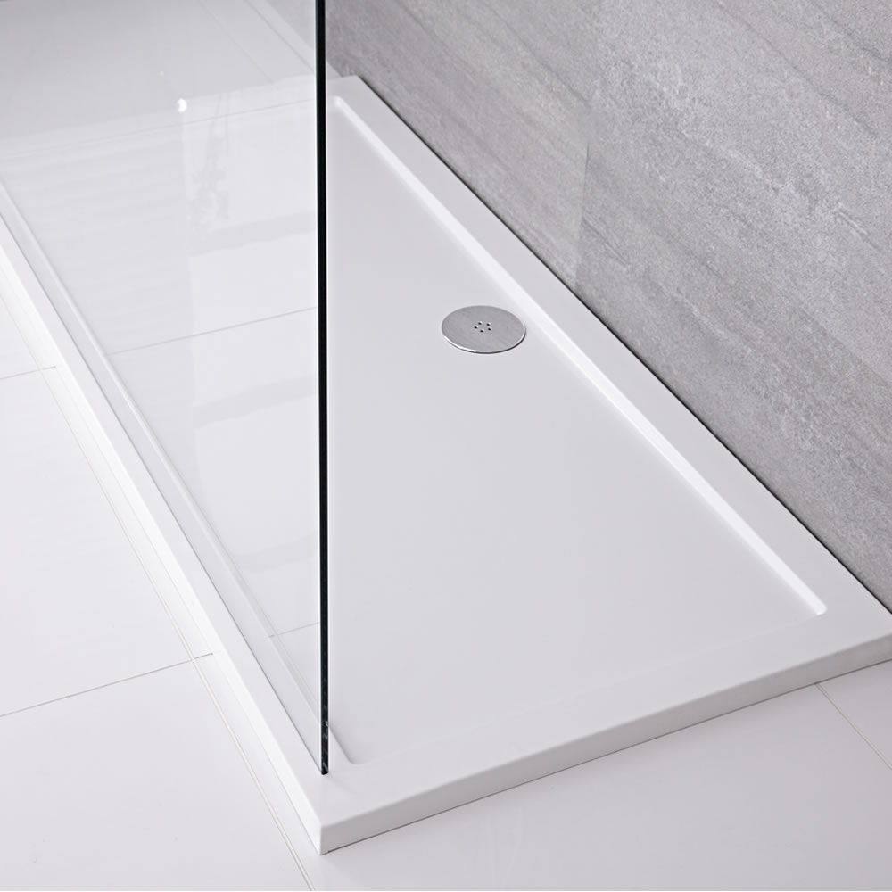 Pearlstone Douchebak Acryl Rechthoek Wit 120cm x 90cm x 4cm