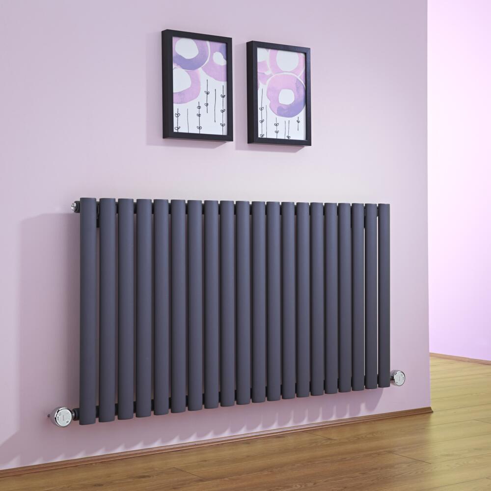 Revive Designradiator Elektrisch Horizontaal Antraciet 63,5cm x 118cm x 5,6cm