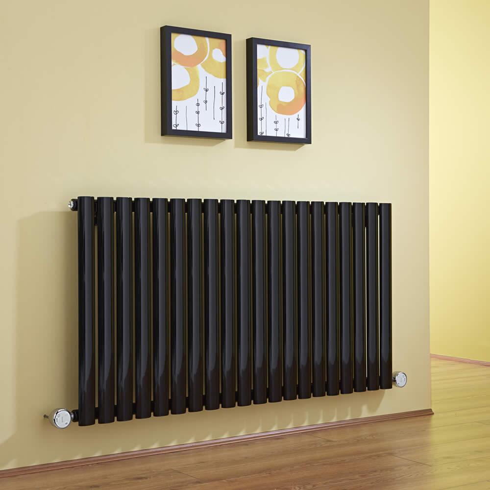Revive Designradiator Elektrisch Horizontaal Zwart 63,5cm x 118cm x 5,6cm