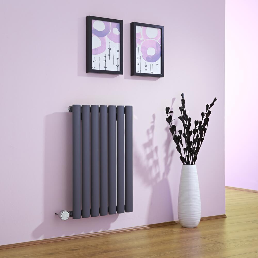 Revive Designradiator Elektrisch Horizontaal Antraciet 63,5cm x 41,5cm x 5,5cm