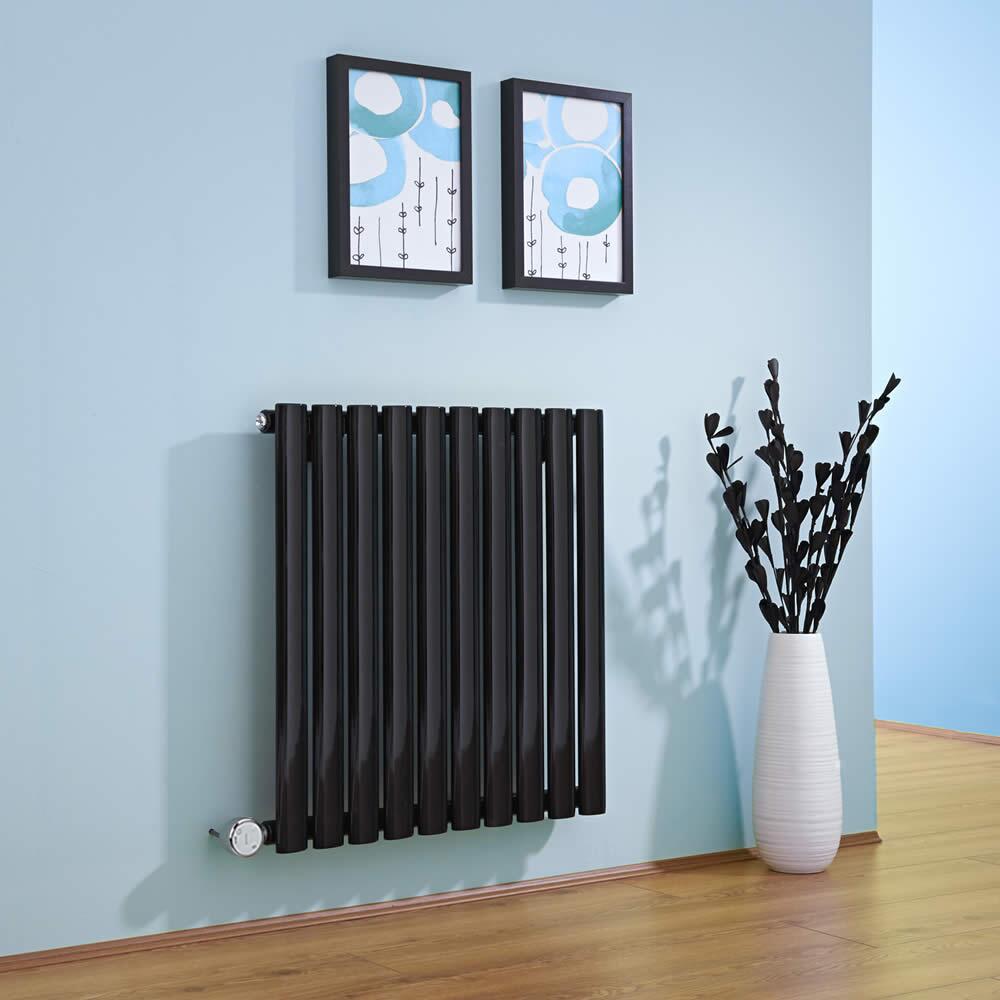 Revive Designradiator Elektrisch Horizontaal Zwart 63,5cm x 160cm x 5,5cm
