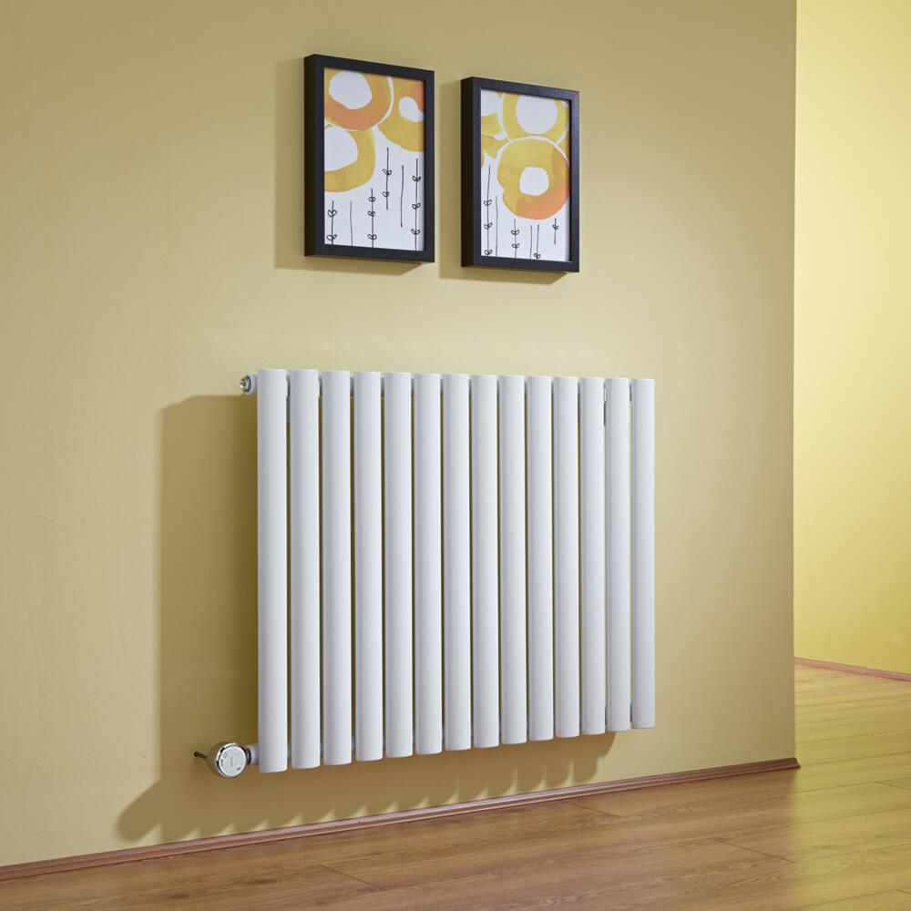 Revive Designradiator Elektrisch Horizontaal Wit 63,5cm x 83,4cm x 5,6cm