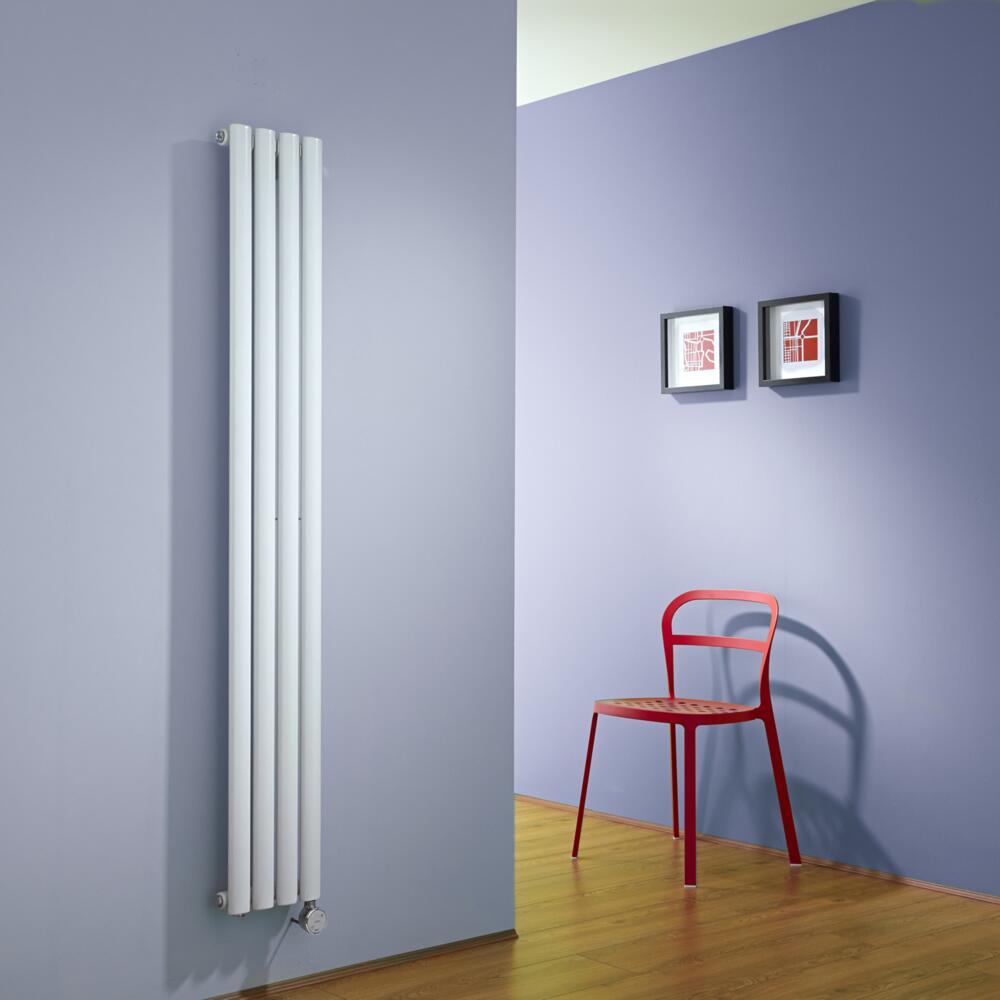 Revive Designradiator Elektrisch Verticaal Wit 160cm x 23,6cm x 5,6cm