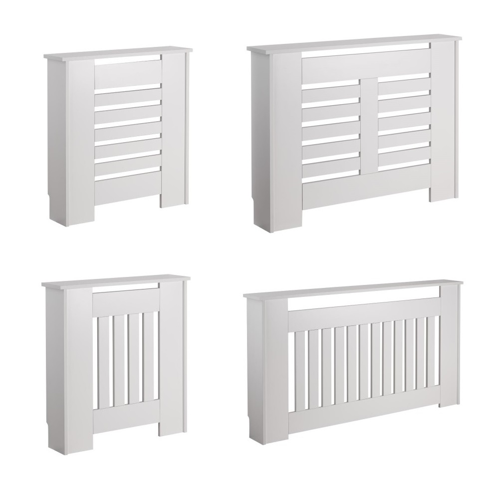 Radiatorombouw Wit MDF - Verkrijgbaar in Verschillende Afmetingen en Ontwerpen