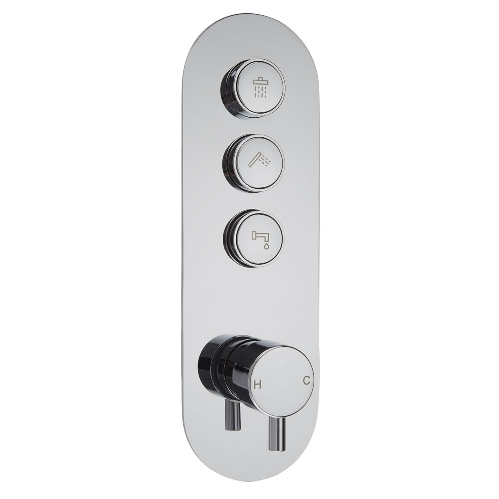 Idro 3-weg Drukknop Thermostatische Douchekraan