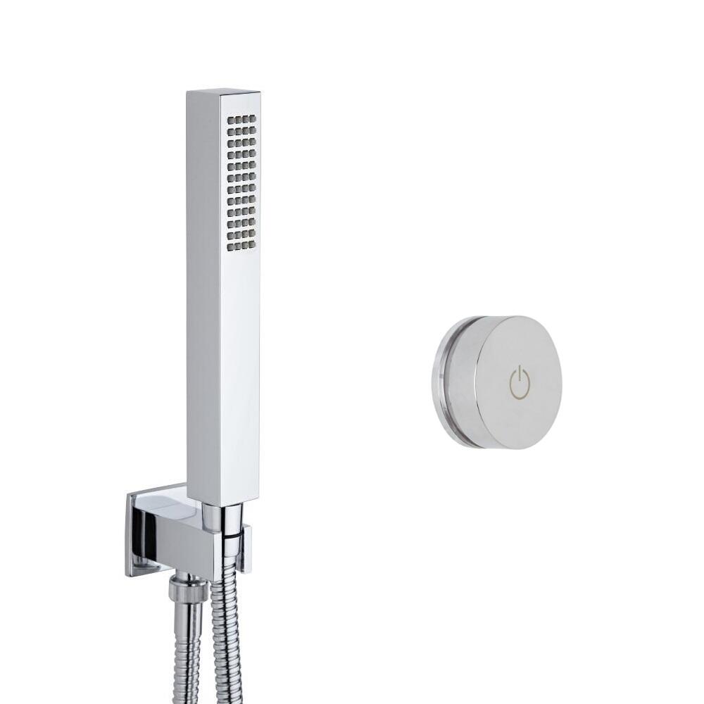 Narus - 1-weg Digitale Thermostaatkraan met Handdouche Combinatie Vierkant