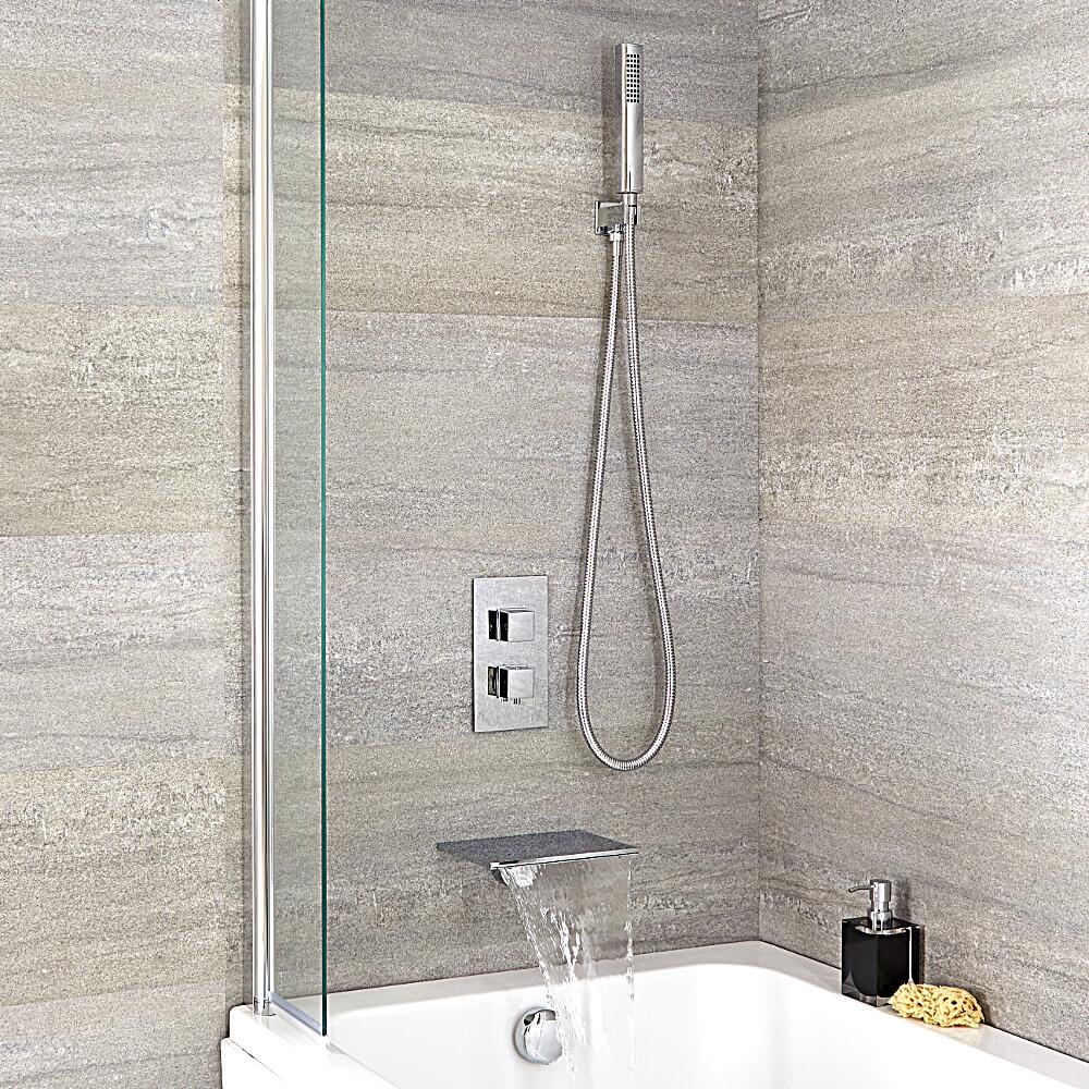Arvo 2-weg Inbouw Thermostaatkraan incl Waterval Badvuller & Handdouche