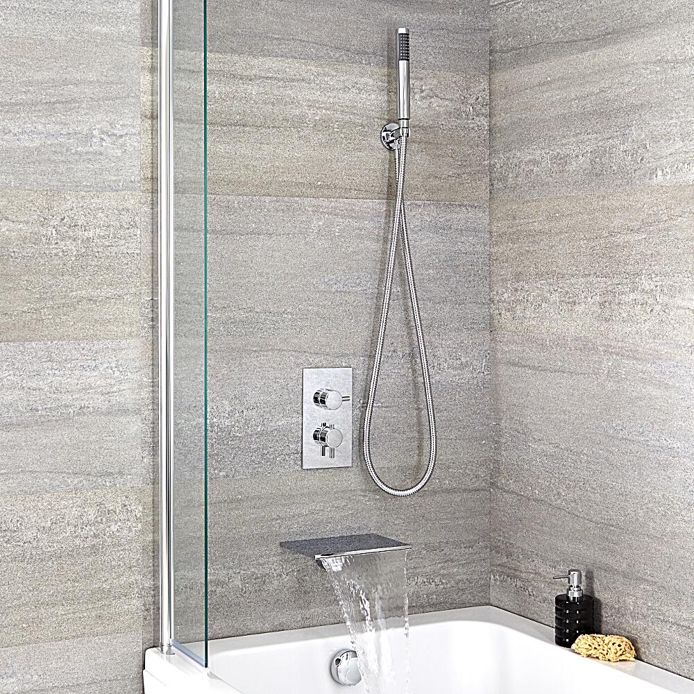Como 2-weg Inbouw Thermostaatkraan incl Waterval Badvuller & Handdouche