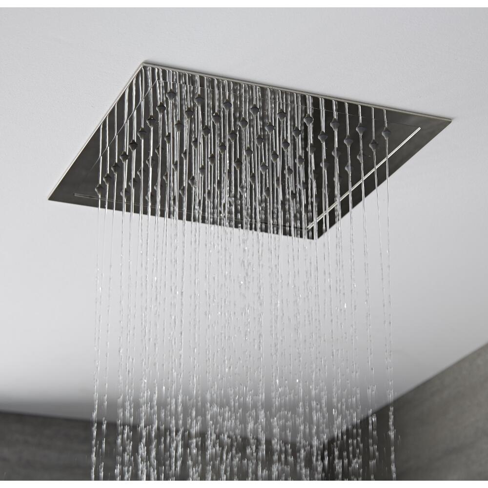 Trenton Easyfix Verchroomd RVS Douchekop - 28x 28cm - 81 jets