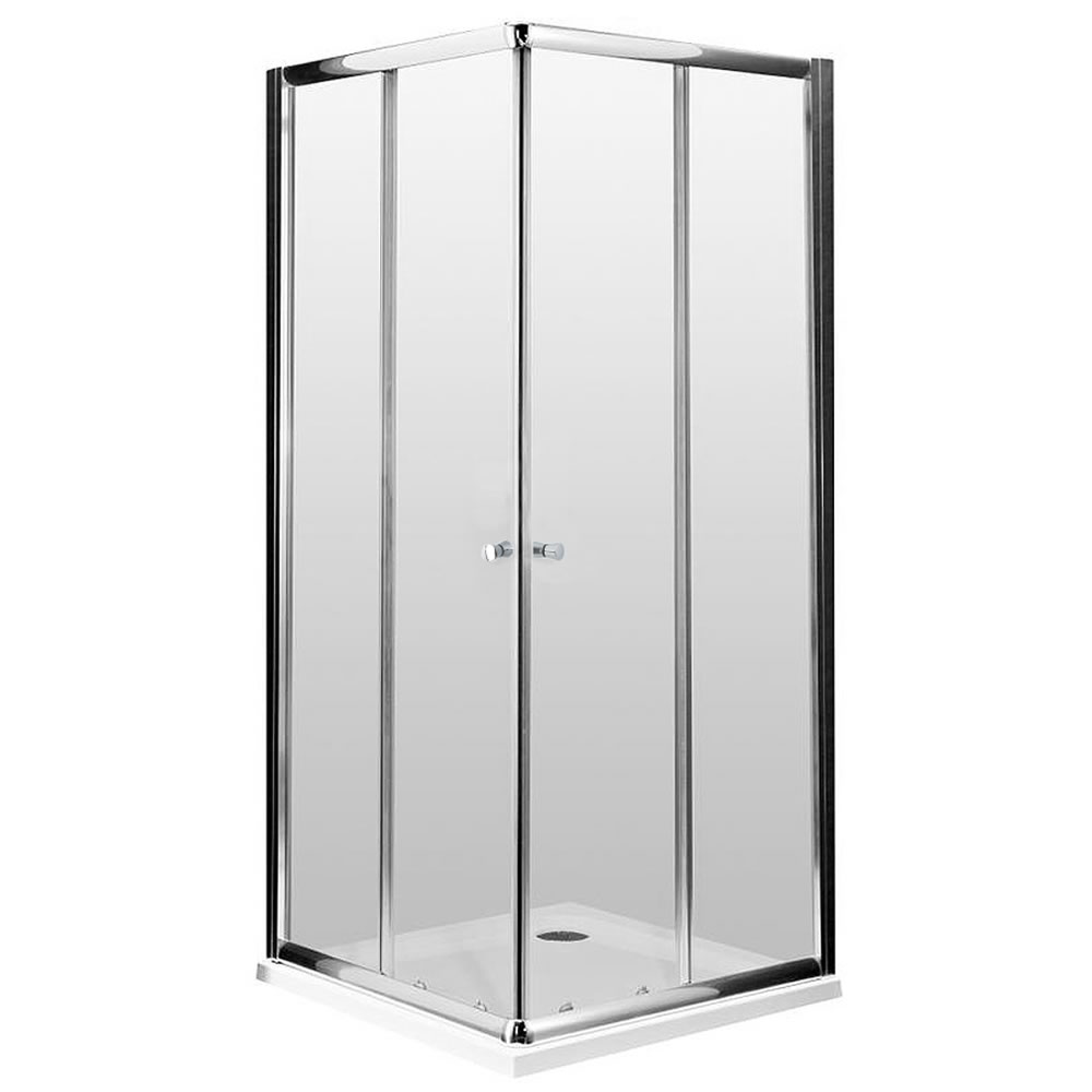 Hutton Vierhoekige Douchecabine incl. Douche Schuifdeur, Acryl Douchebak & Doucheputje - 195cm x 90cm x 90cm