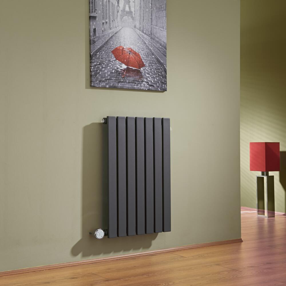 Sloane Designradiator Elektrisch Horizontaal Antraciet 63,5cm x 42cm x 5,4cm