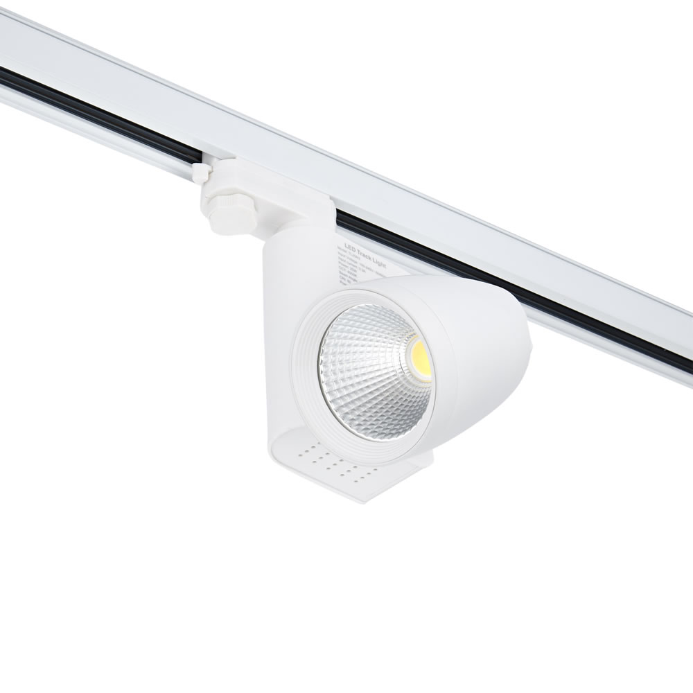 Biard 25W 3-fase LED Railspots - Wit - Rond