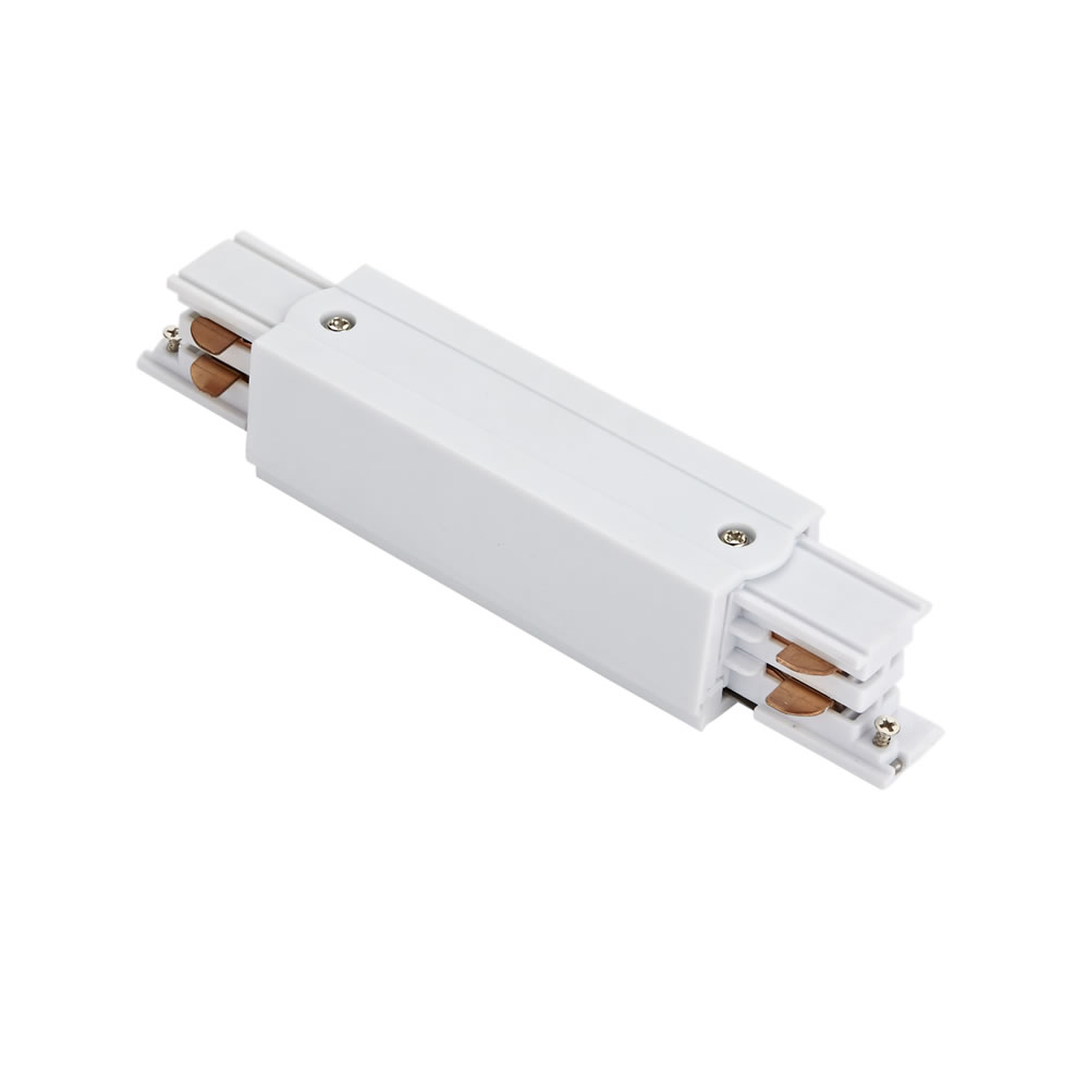 Biard 3-fase Rechte Doorverbinder voor Railverlichting - Wit