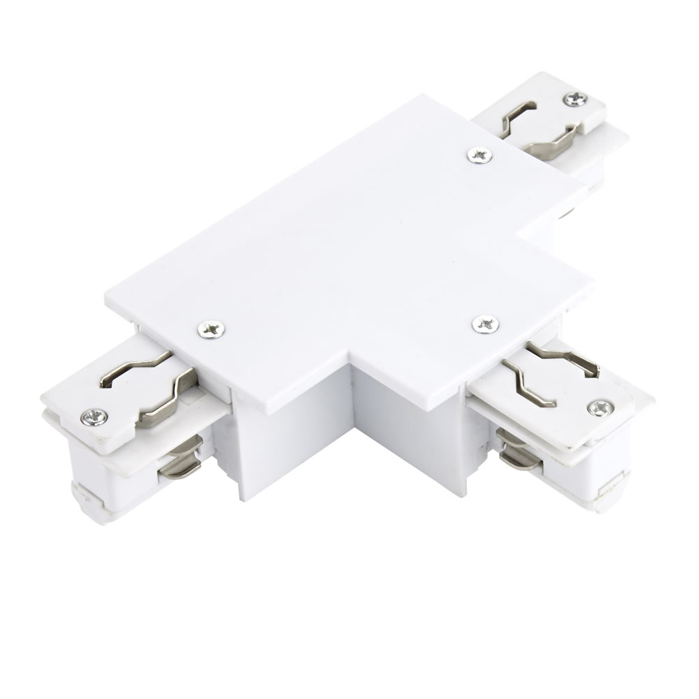 Biard T-Stuk 3-fase Doorverbinder voor Verzonken Railverlichting - Wit
