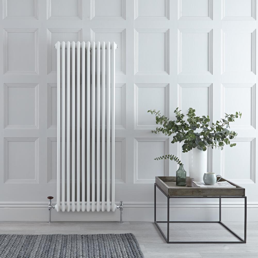 Windsor Designradiator Verticaal Klassiek Wit 150cm x 56,3cm x 10cm 2081 Watt