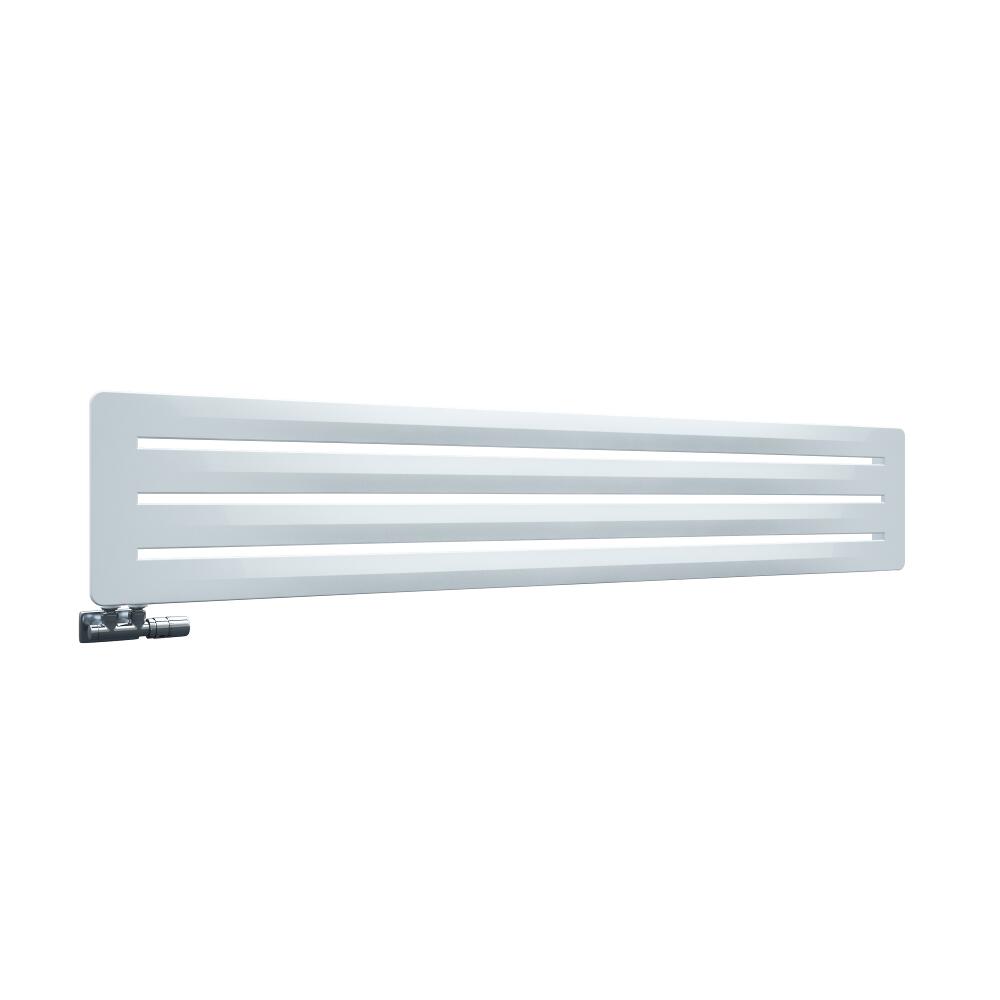 Hudson Reed Leba Designradiator Horizontaal Wit 32,5 x 180 cm 737 Watt