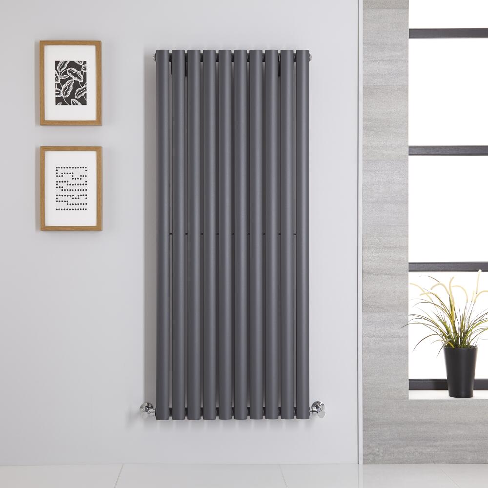Revive Designradiator Verticaal Antraciet 140cm x 59cm x 5,6cm 1143Watt