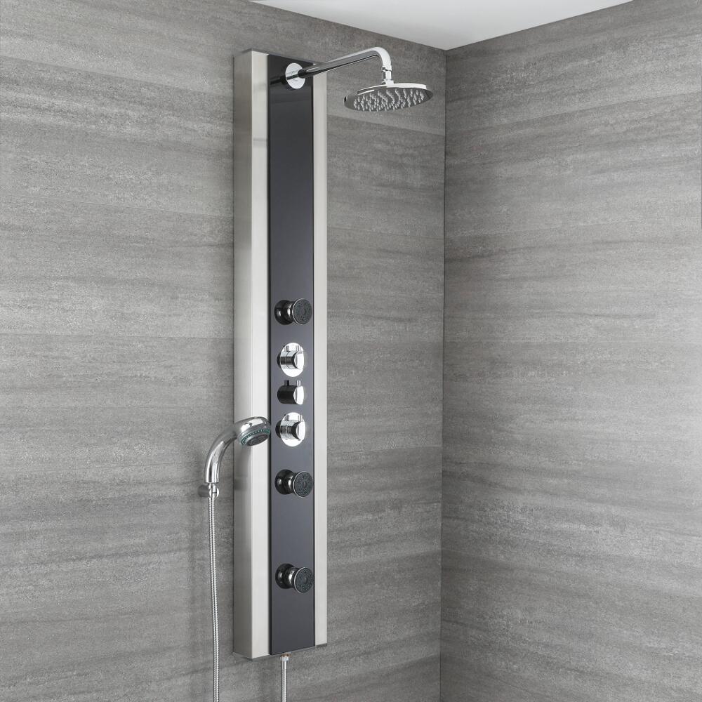 Jazz Thermostatische Douchepaneel - hoek en wandmontage