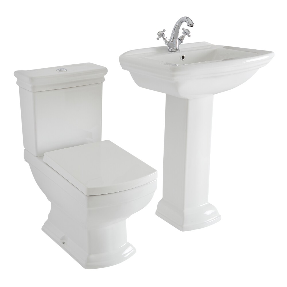 Chester Klassiek Toilet en Wastafel 1 Kraangat