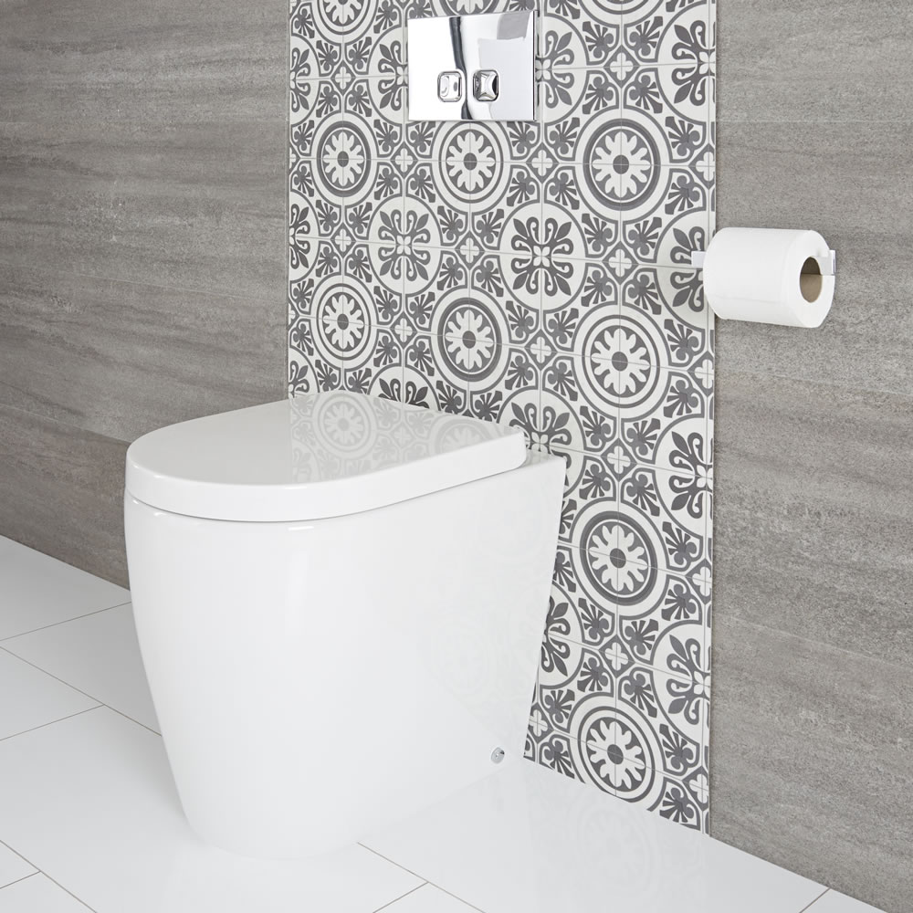 Staand Keramisch Toilet Ovaal Incl Zachtsluitende WC Bril | Otterton