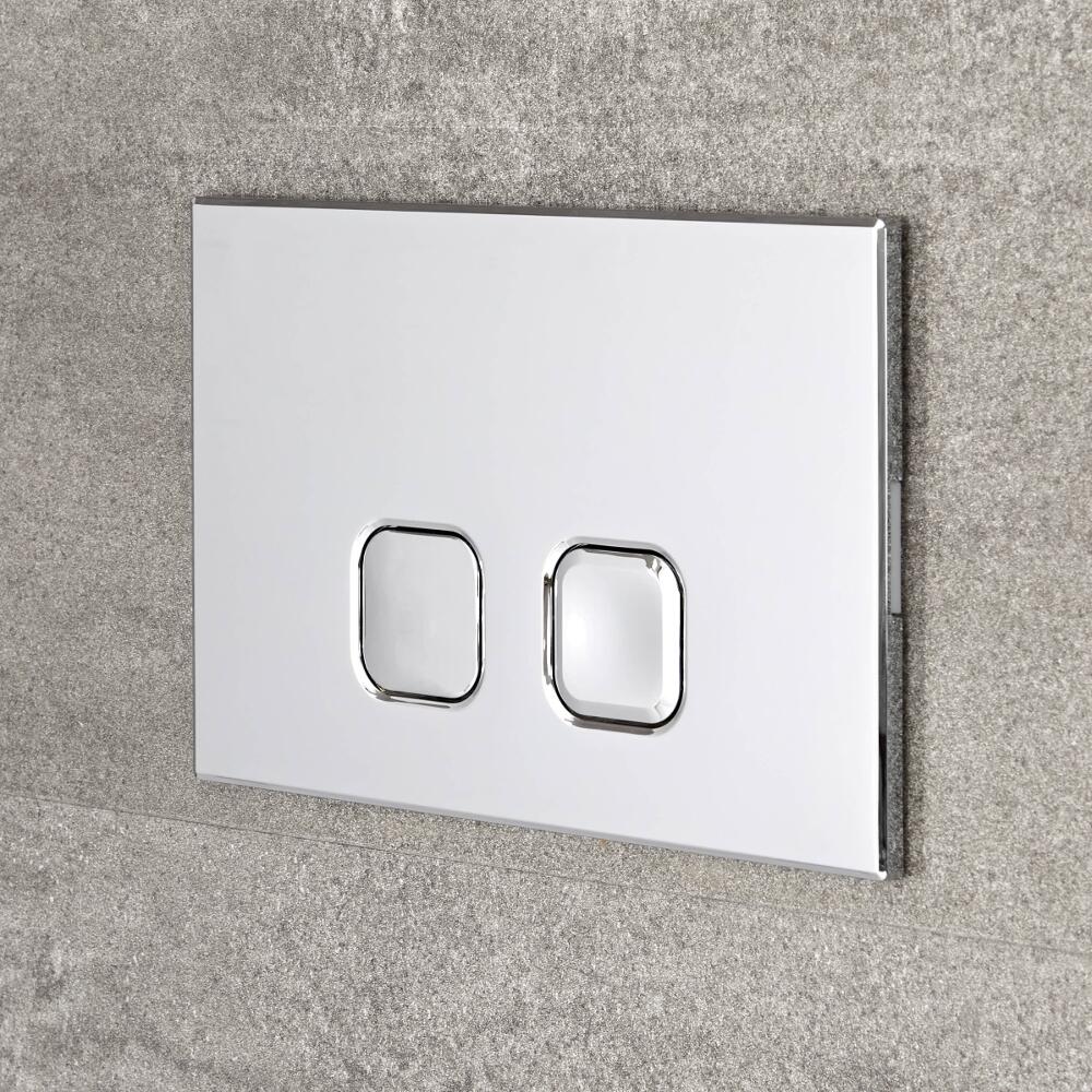 Cluo Dubbele Spoelknop Vierkant 15 x 23 x 0,65 cm