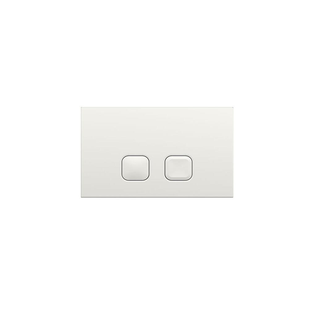 Cluo Dubbele Spoelknop Vierkant Wit 15 x 23 x 0,65cm
