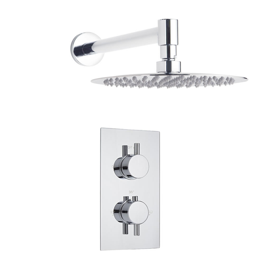 L'Ecko 1-weg thermostatisch doucheset (douchekop d.20cm)