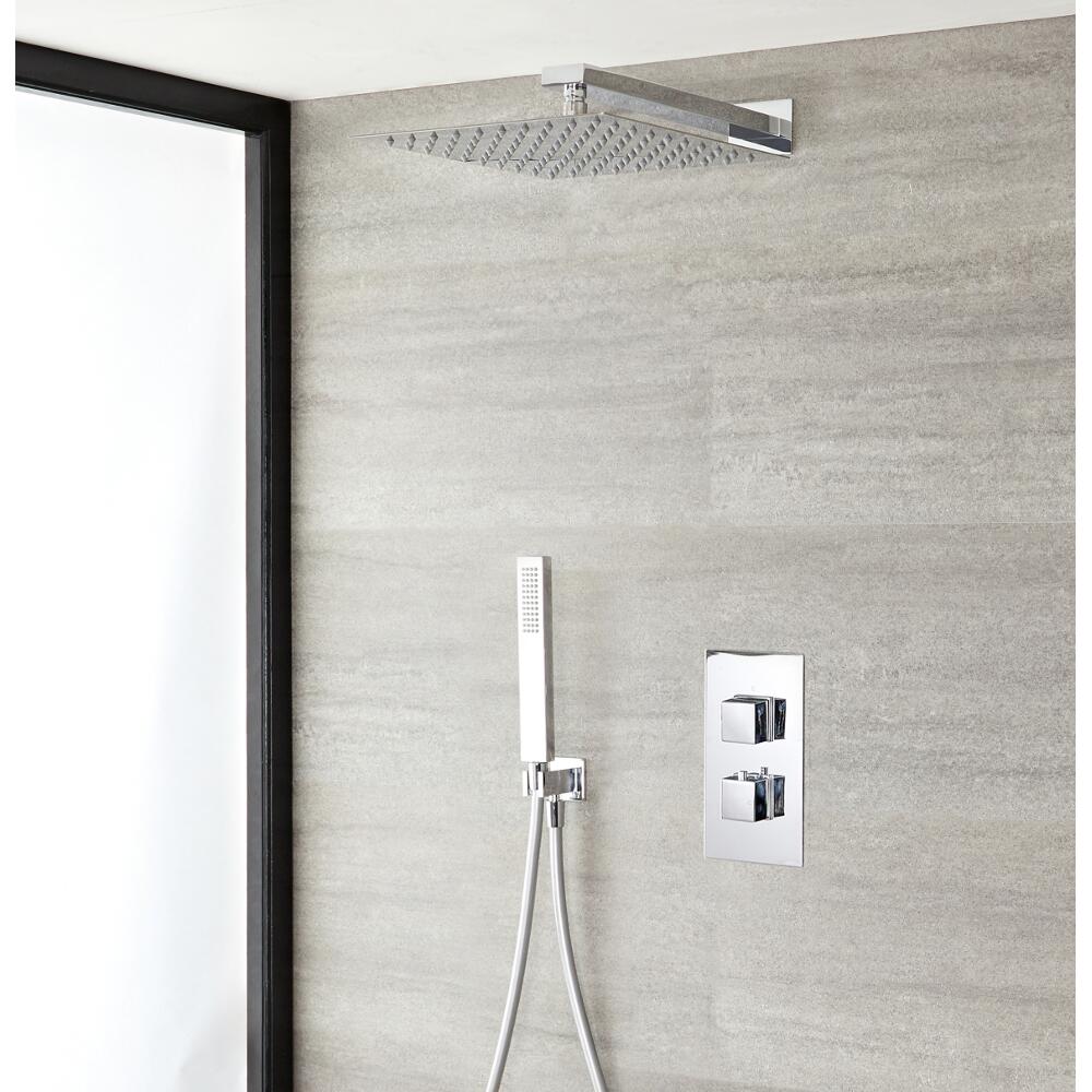 Kubix 2-weg Thermostatisch Doucheset met Omstelkraan