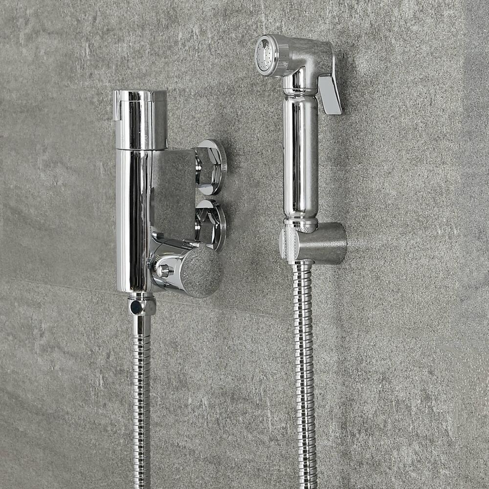 Verticale Thermostatische Douchekraan met Spray Handdouche