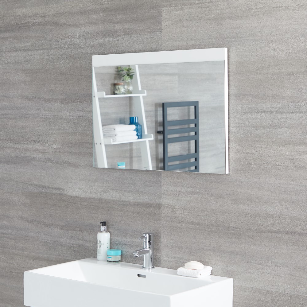 Badkamerspiegel Mat Wit 50 x 70cm - Newington