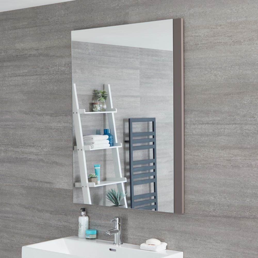 Badkamerspiegel Mat Grijs 75 x 100cm - Newington