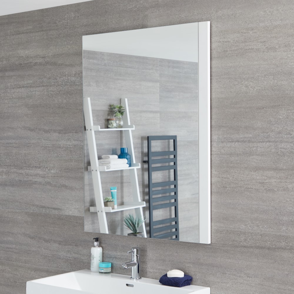 Badkamerspiegel Mat Wit 75 x 100cm - Newington
