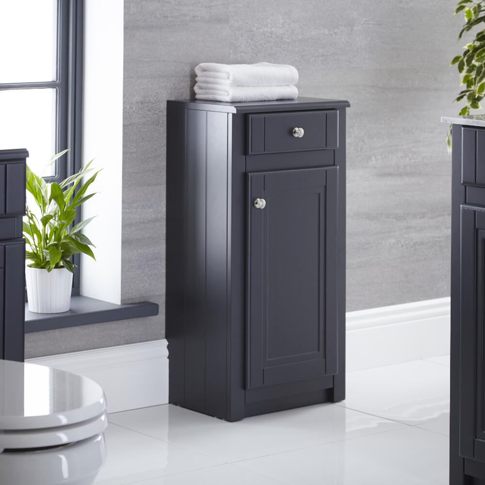 Charlton Traditioneel Staande Kast MDF Antraciet 40cm x 81,5cm x 30cm