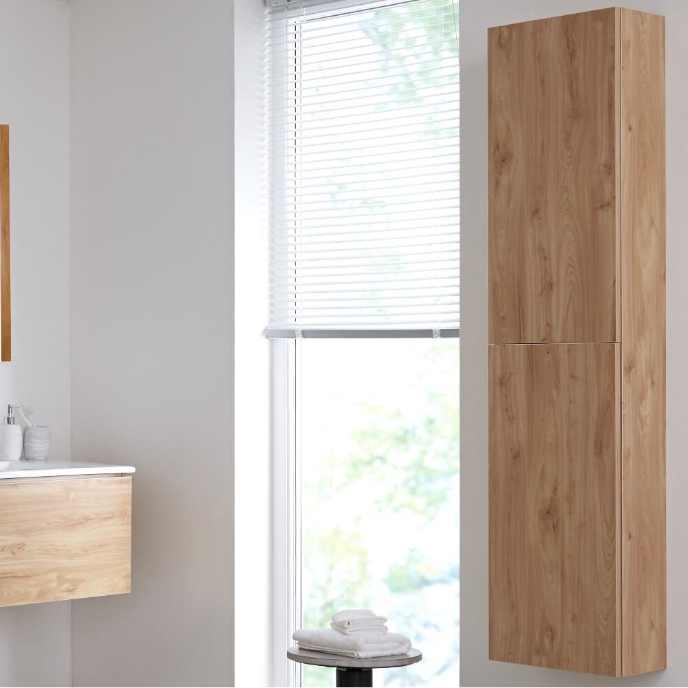 Badkamerkast Goud Eiken 35 x 150cm - Newington
