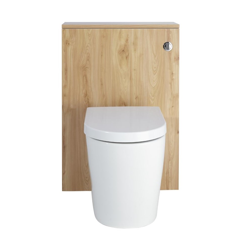 Newington Toilet Ombouw met Staand Toilet Incl Toilet Stortbak 3/6L Gouden Eik