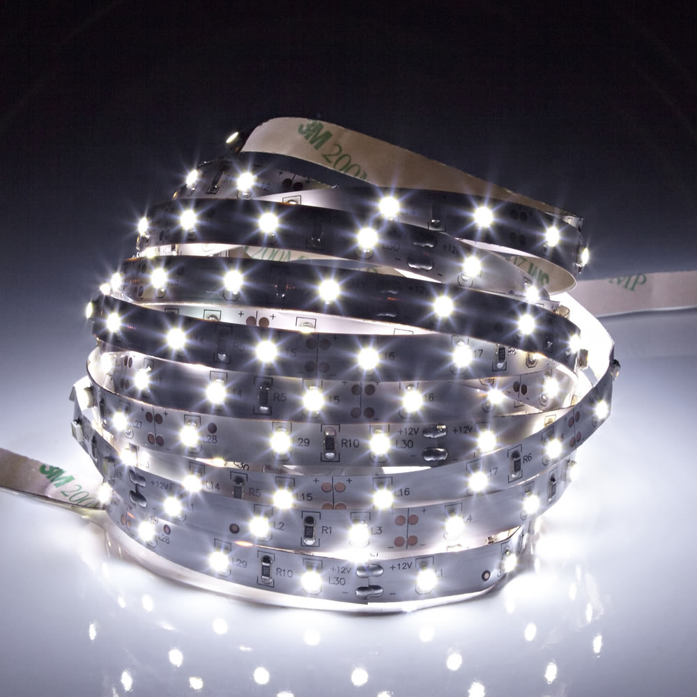 IP20 Led 3528 Strip Verlichting - 5 Meter - Koel Wit - Binnenverlichting