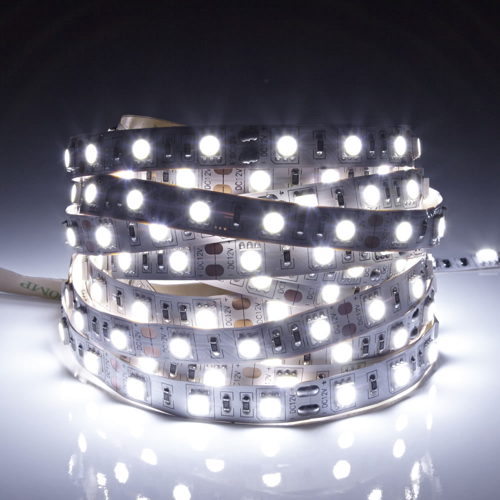 IP20 Led 5050 Strip Verlichting - 5 Meter - Extra Koel Wit - Binnenverlichting