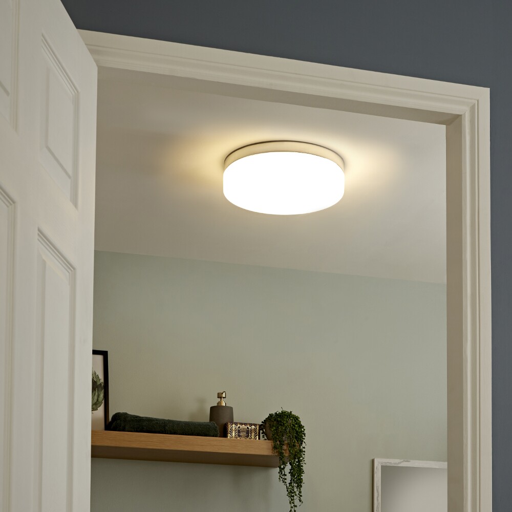 Tahoe LED Badkamer Plafondlamp Rond d. 34,7cm Chroom 24W LED IP44