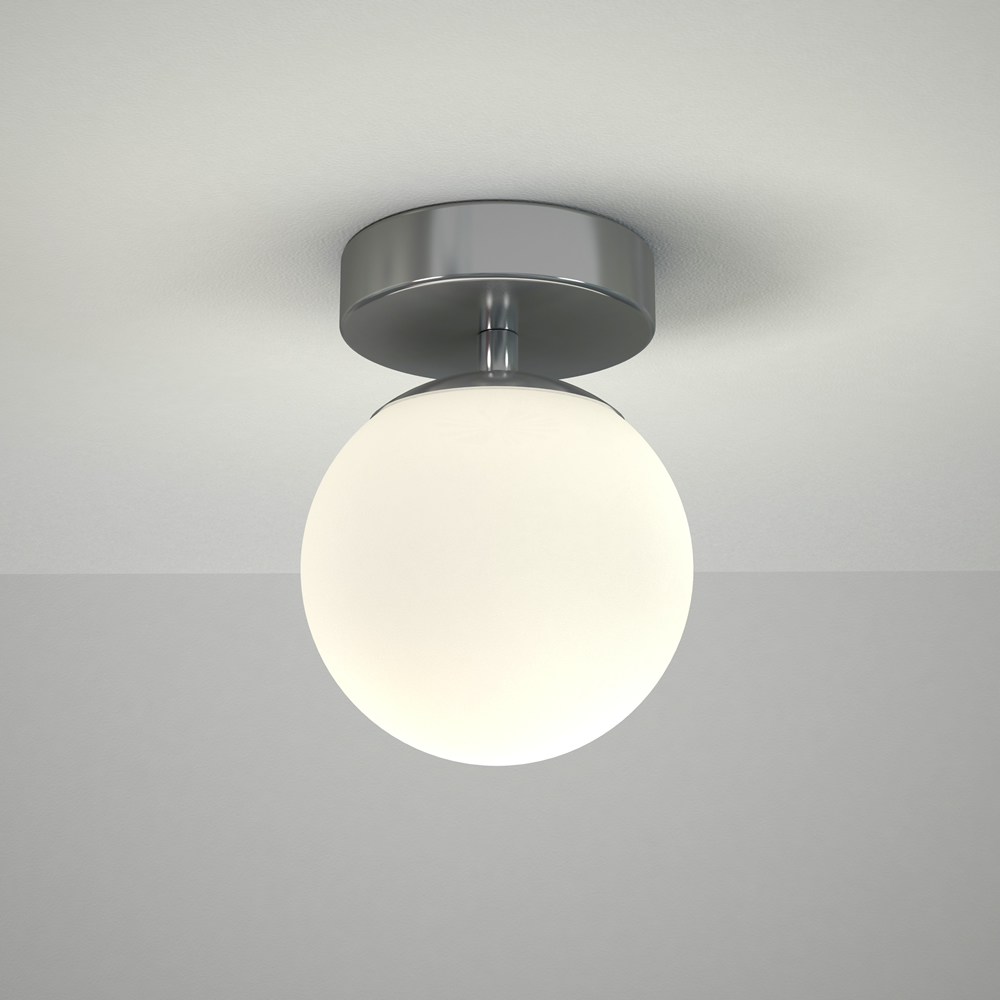 Lunzer LED Badkamer Plafondlamp d.12cm x 16,5cm 6W Chroom LED IP44
