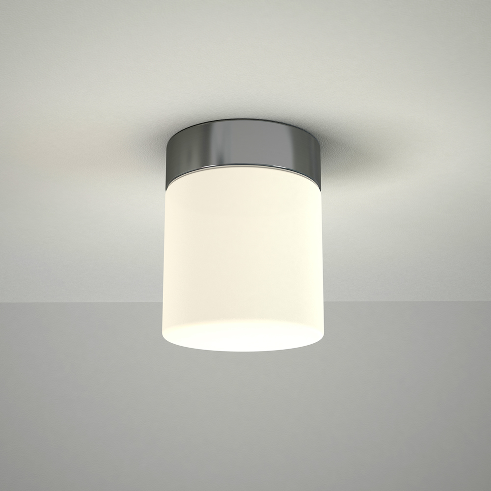 Tahoe LED Badkamer Plafondlamp d. 10cm 6W Chroom LED IP44
