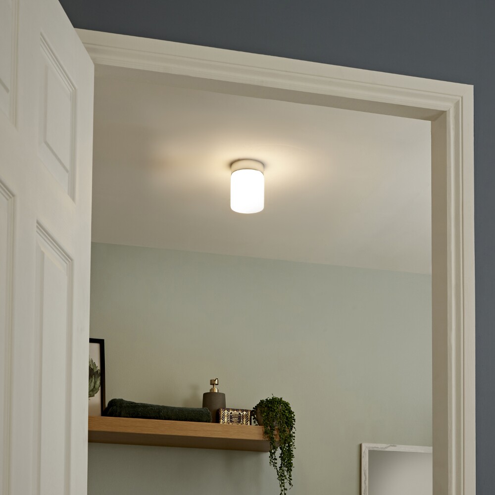 Tahoe LED Badkamer Plafondlamp d. 10cm 6W Chroom LED IP44