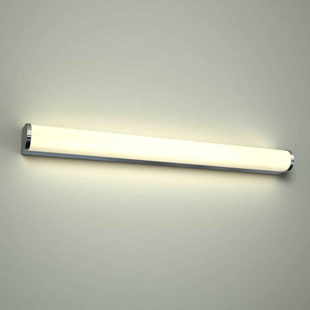 Varese LED Badkamer Wandlamp D-uitvoering 60 x 7 x 5cm 12W Chroom LED IP44