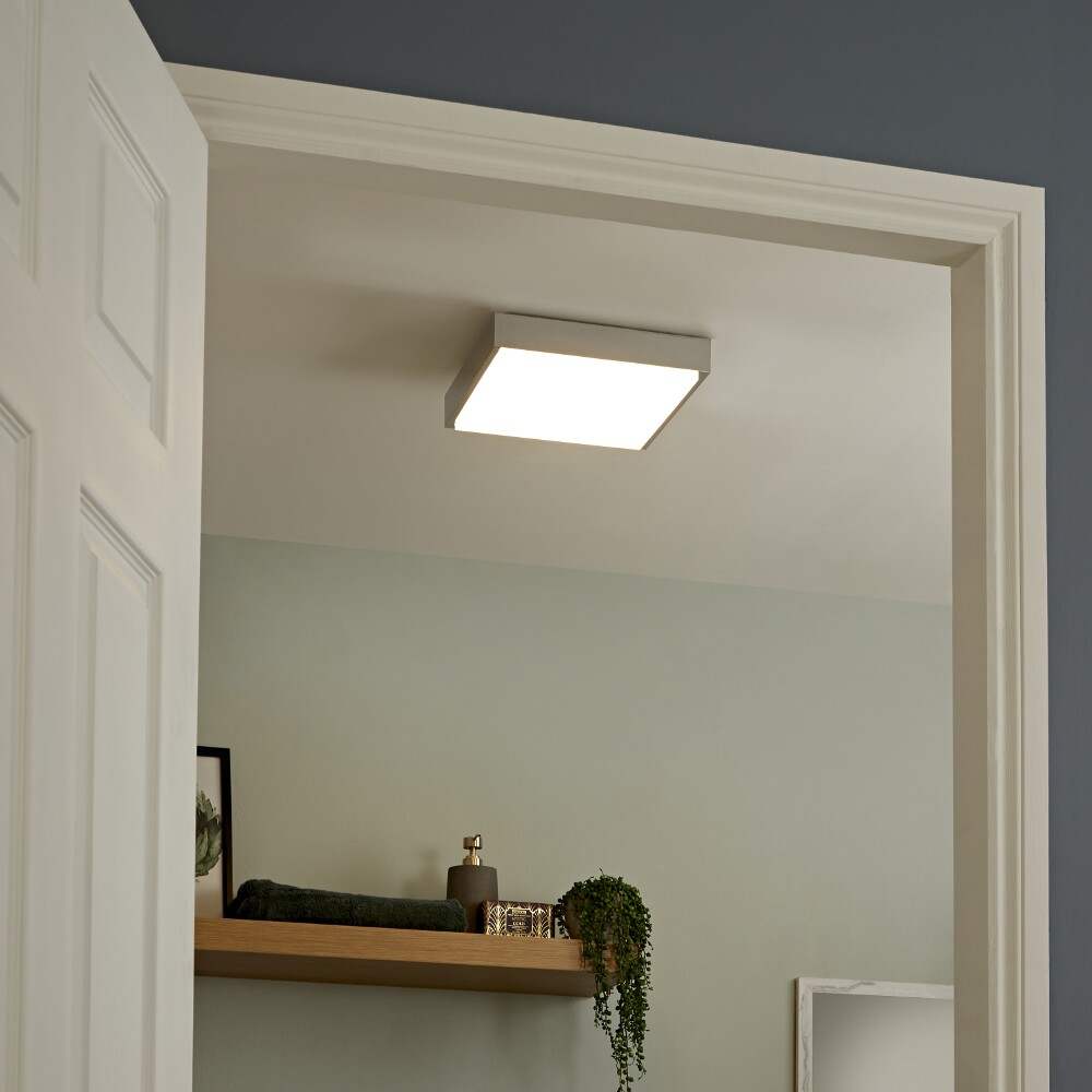 Zell 24W LED Badkamer Plafondlamp Vierkant 29 x 29cm