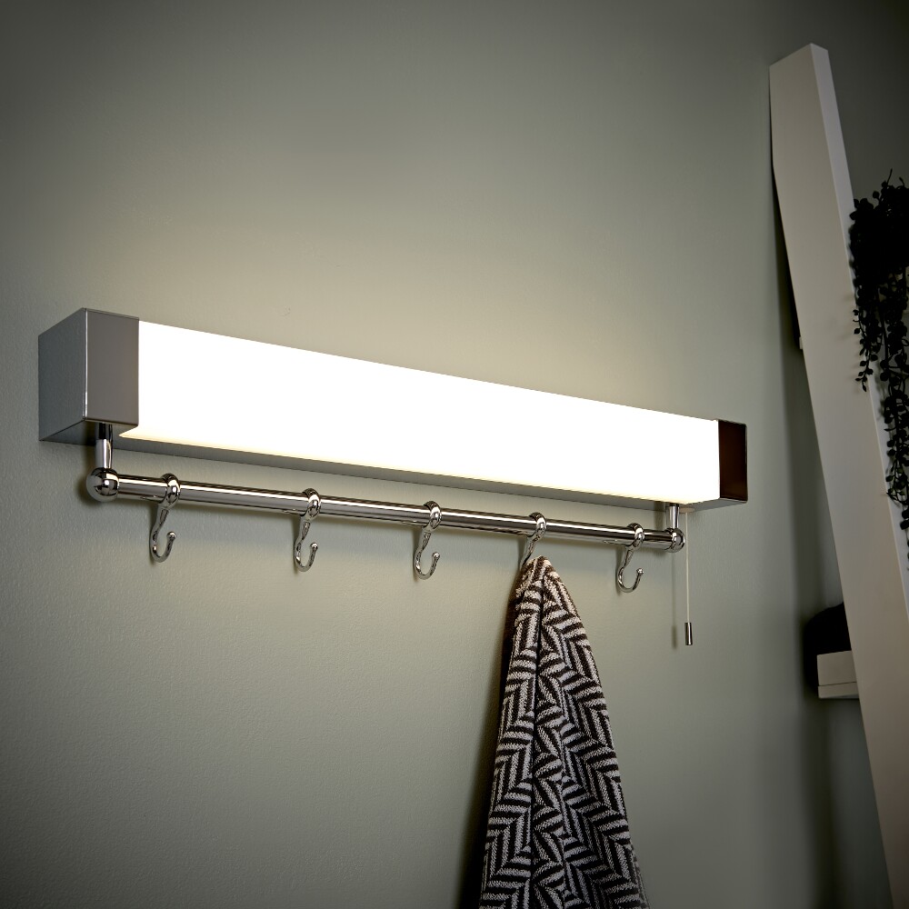 Achen LED Badkamer Wandplank met LED lamp IP44